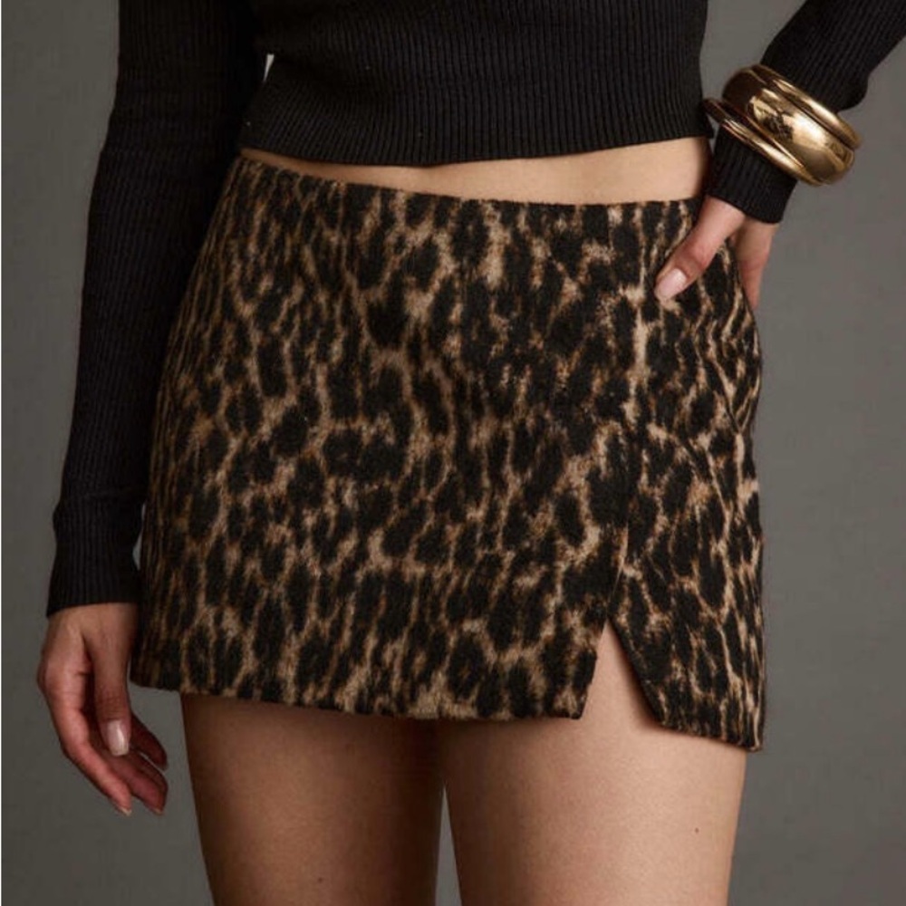 12th Tribe Wild Pattern Mini Skirt